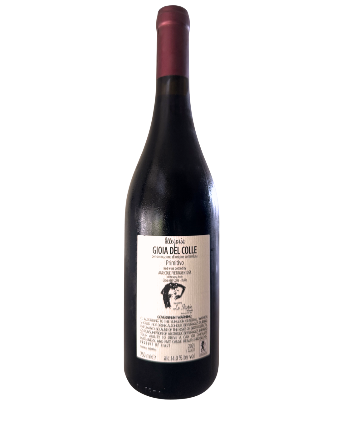 Pietraventosa "Allegoria" Primitivo Gioia del Colle DOC 2021