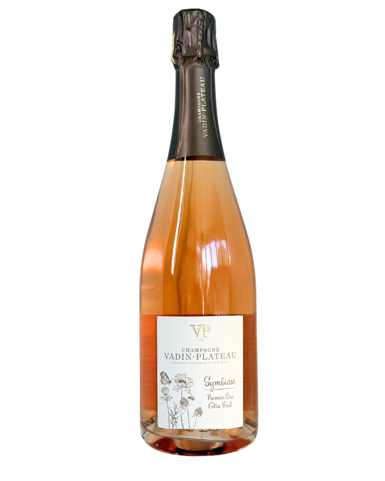 Champagne Vadin-Plateau, Champagne 1er Cru Extra Brut Symbiose Rosé