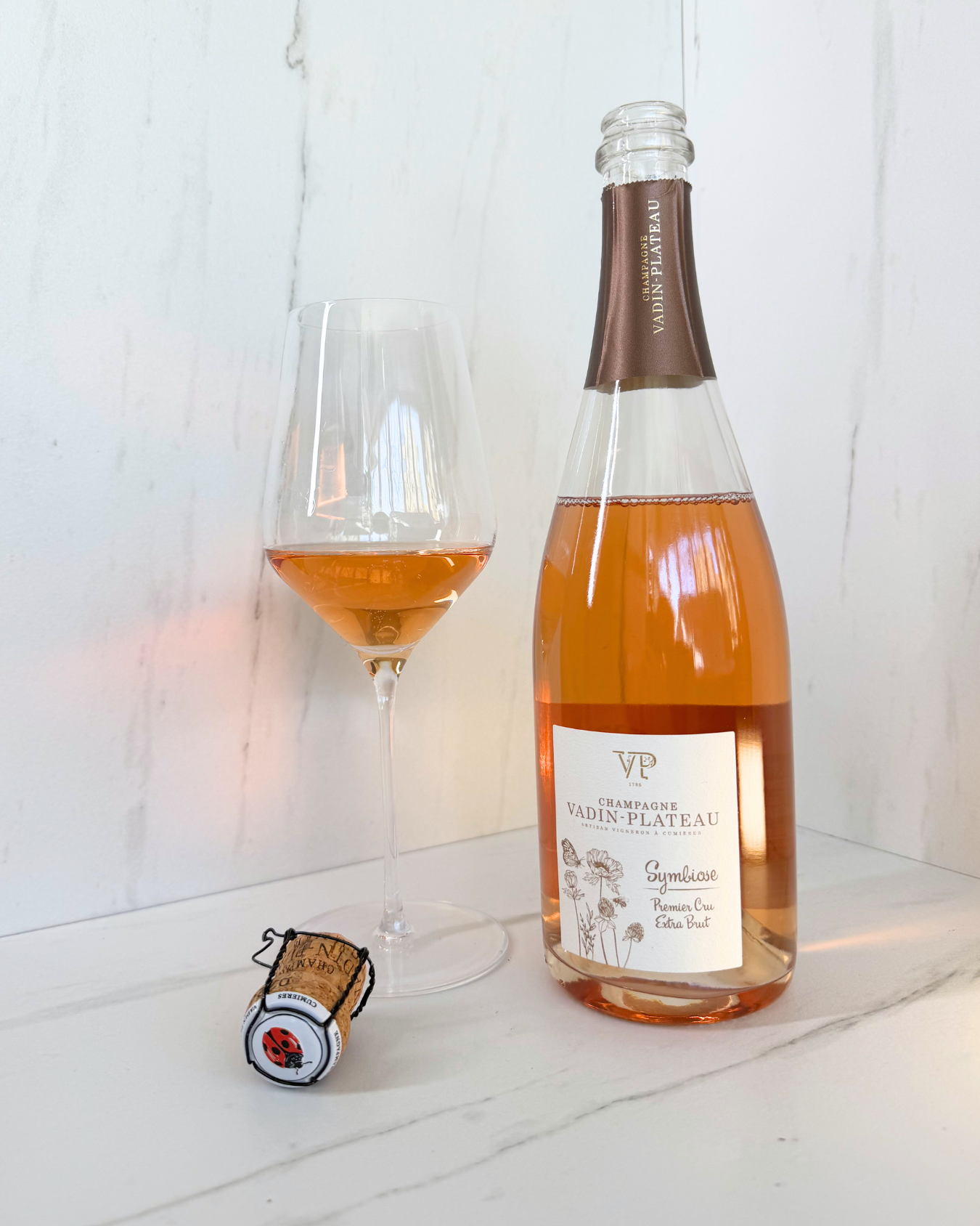 Champagne Vadin-Plateau, Champagne 1er Cru Extra Brut Symbiose Rosé