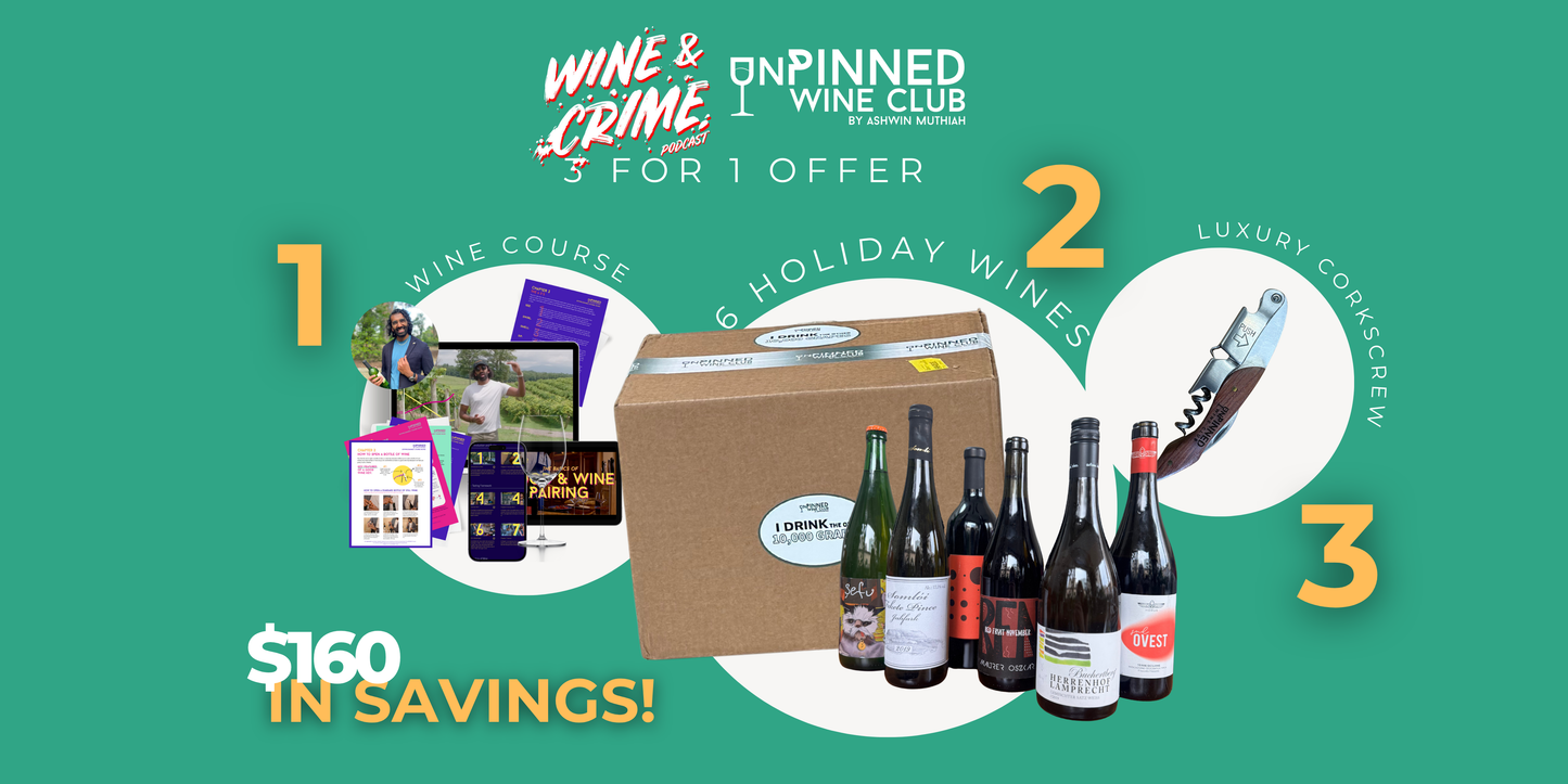 3 for 1 Wine & Crime Holiday Offer