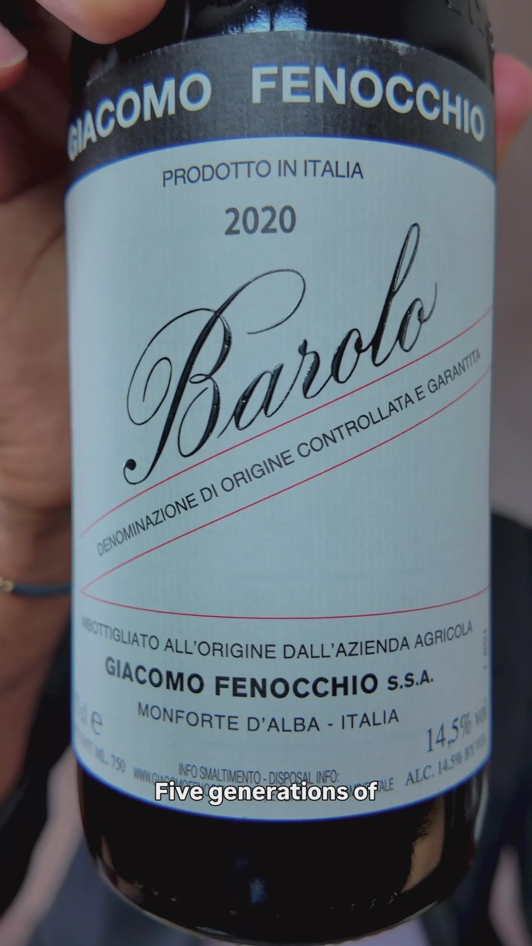 Giacomo Fenocchio, Barolo (2020)